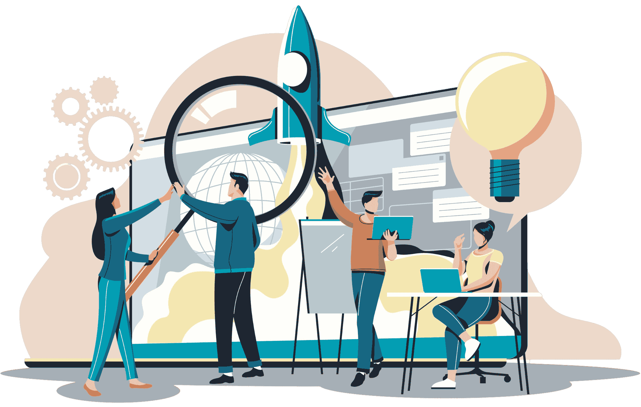 Insoft Research & Development team collaborating on innovative software solutions